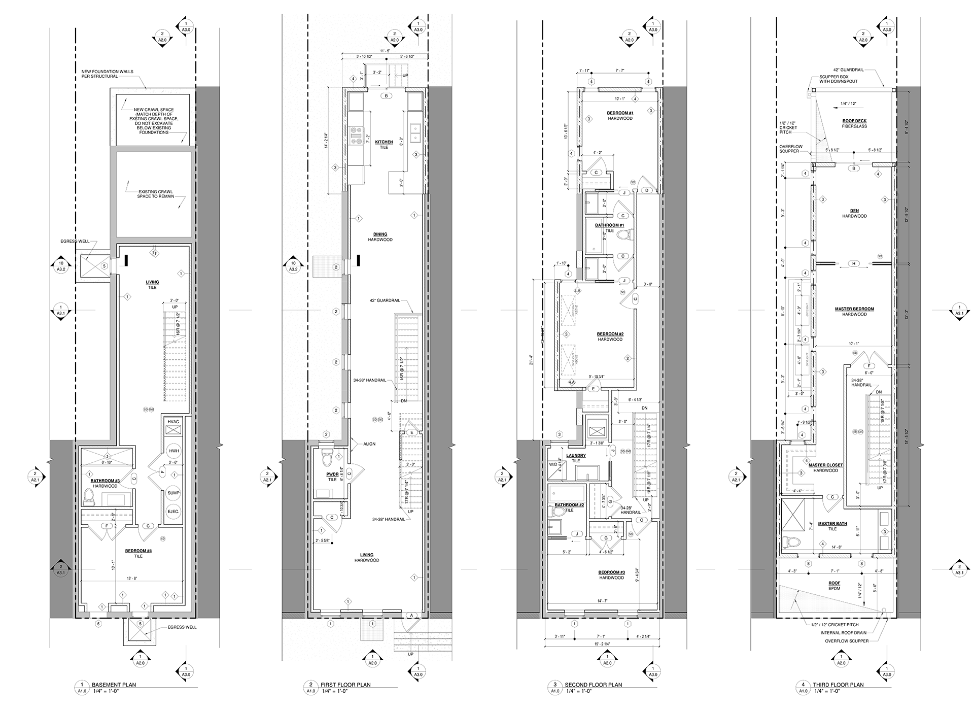Modern Row Houses & Roof Decks