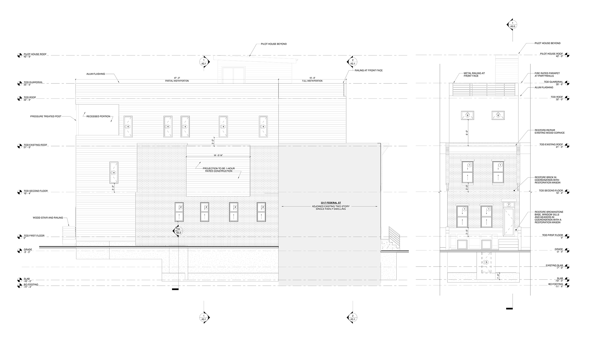 Modern Row Houses & Roof Decks