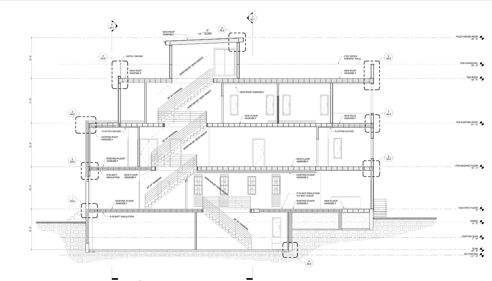 Modern Row Houses & Roof Decks