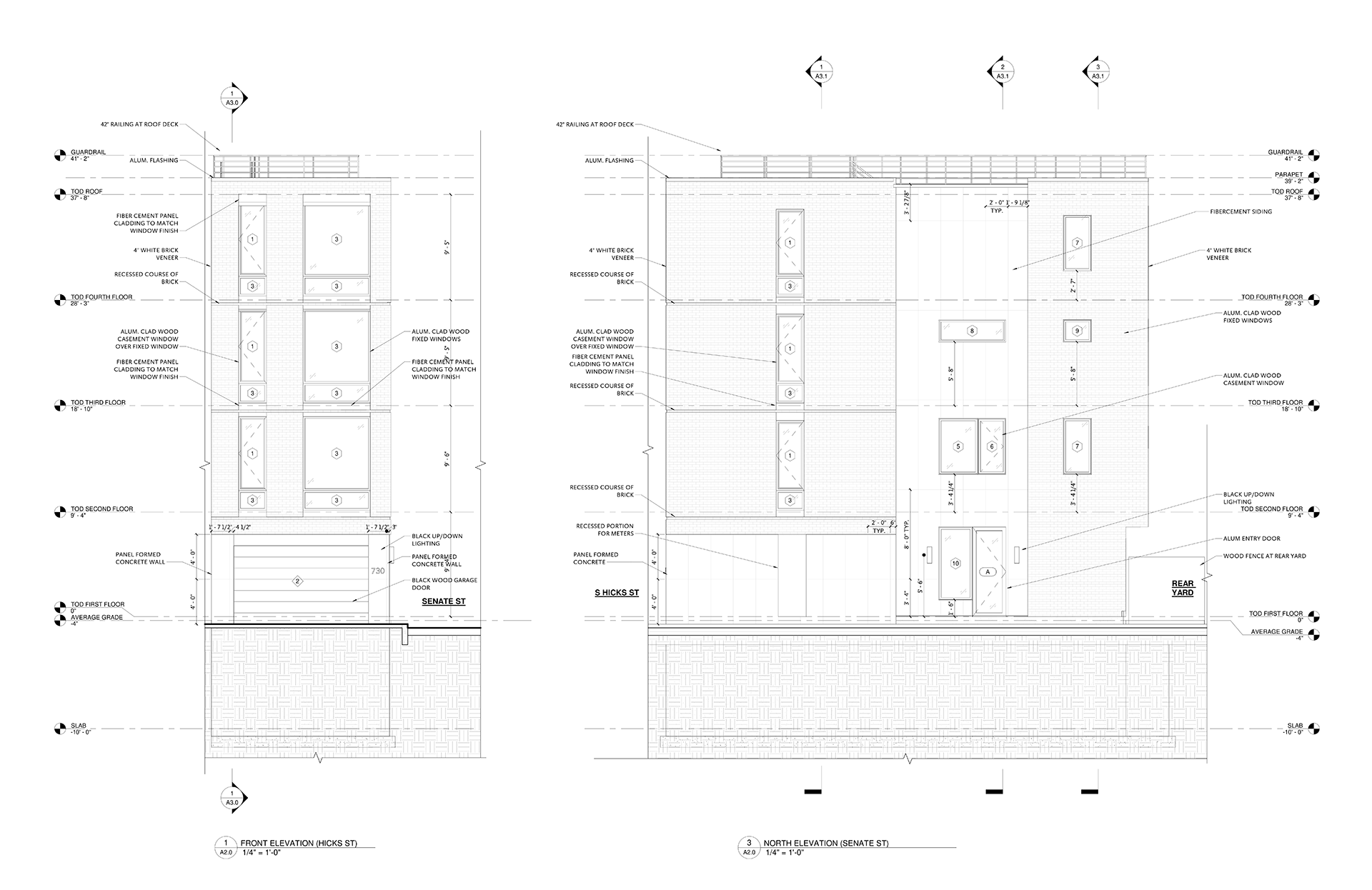 Modern Row Houses & Roof Decks