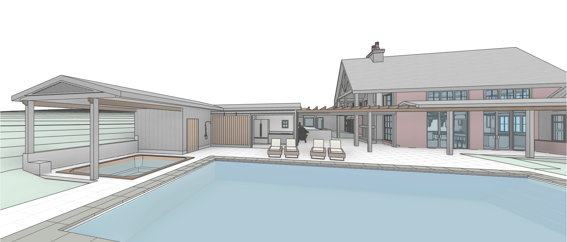 Pool House & Spa