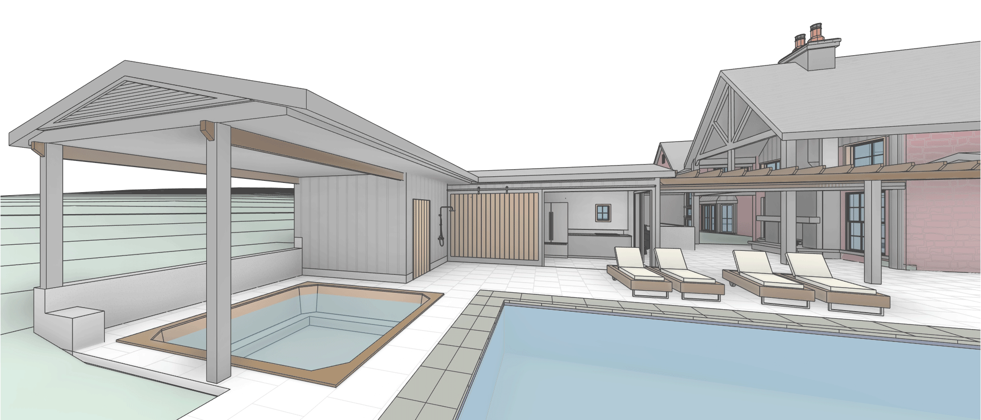 Pool House & Spa