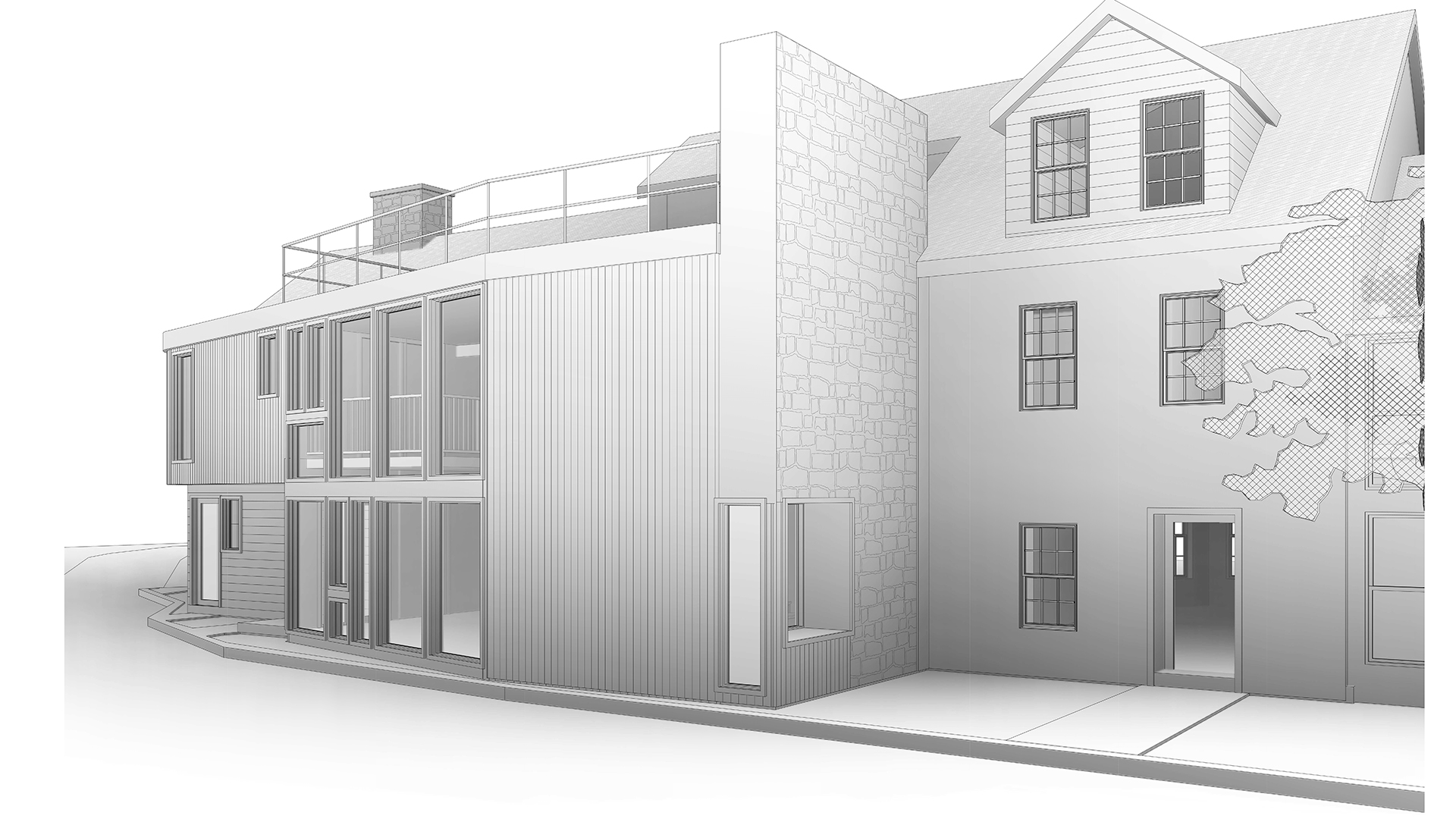 Modern Addition 3D Model